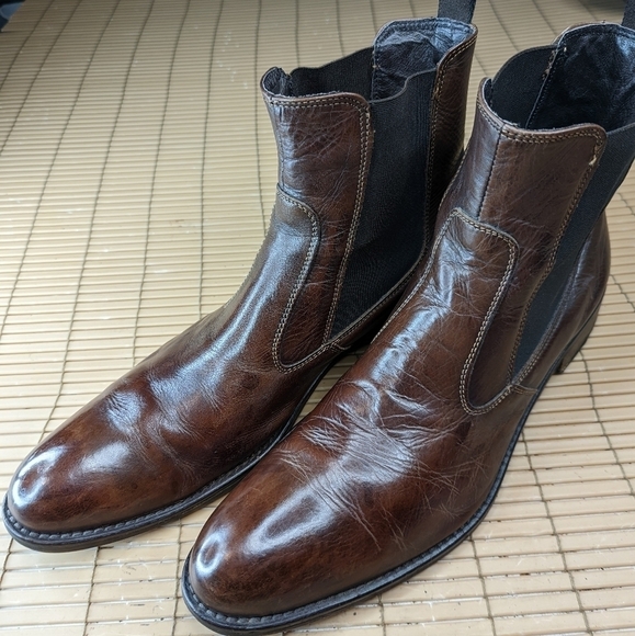 To Boot New York Adam Derek Brown leather Men's "Shelby" Ankle pull on Chukka Be - Picture 1 of 11